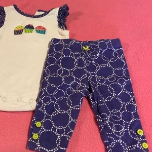 Baby girls 2 pc cupcake set